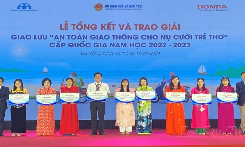 Bắc Ninh giành 3 giải Nhất trong Giao lưu “An toàn giao thông cho nụ cười trẻ thơ” cấp quốc gia năm học 2022 - 2023