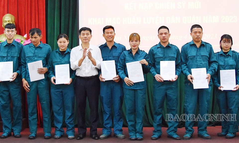 Khai mạc huấn luyện dân quân tự vệ năm 2023