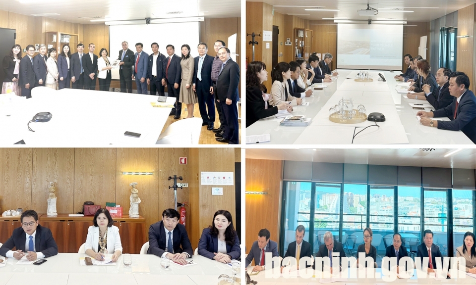 Bac Ninh delegation visits and works with Portugal Global - Trade & Investment Agency