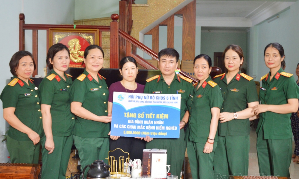 Giao lưu cán bộ Hội Phụ nữ giỏi Bộ CHQS 6 tỉnh thuộc Quân khu 1