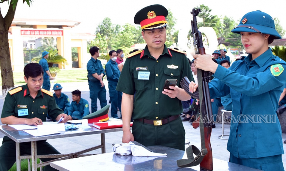 Hội thao dân quân thành phố Bắc Ninh
