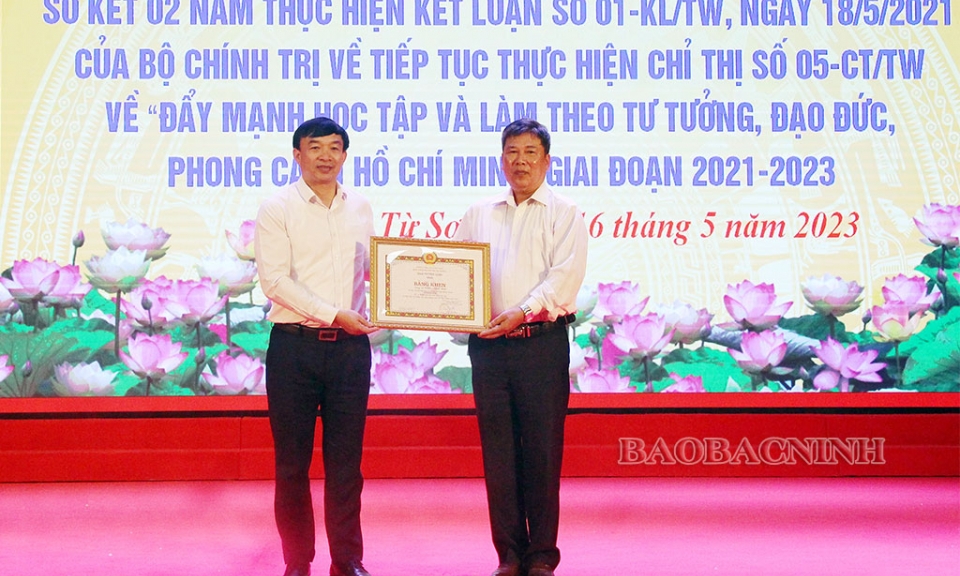Thành ủy Từ Sơn sơ kết 2 năm thực hiện Kết luận số 01 của Bộ Chính trị