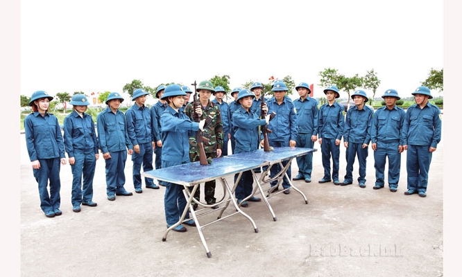Huấn luyện dân quân, tự vệ - Ghi ở Lương Tài
