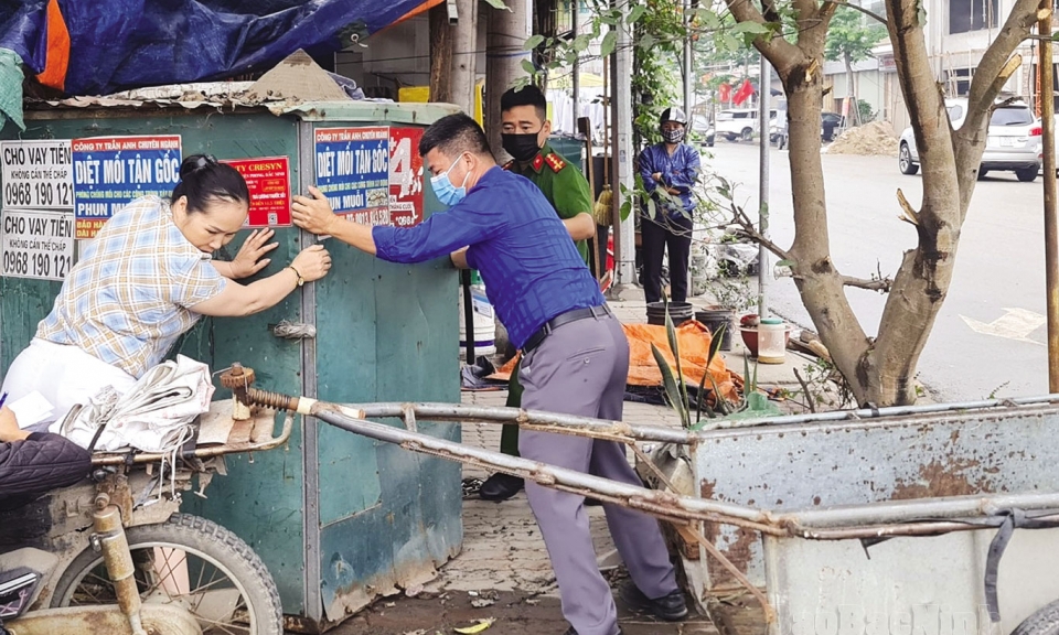 Yên Phong quyết liệt bảo đảm ATGT,  trật tự đô thị