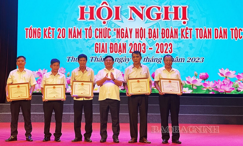 Thuận Thành tổng kết 20 năm tổ chức Ngày hội Đại đoàn kết toàn dân tộc