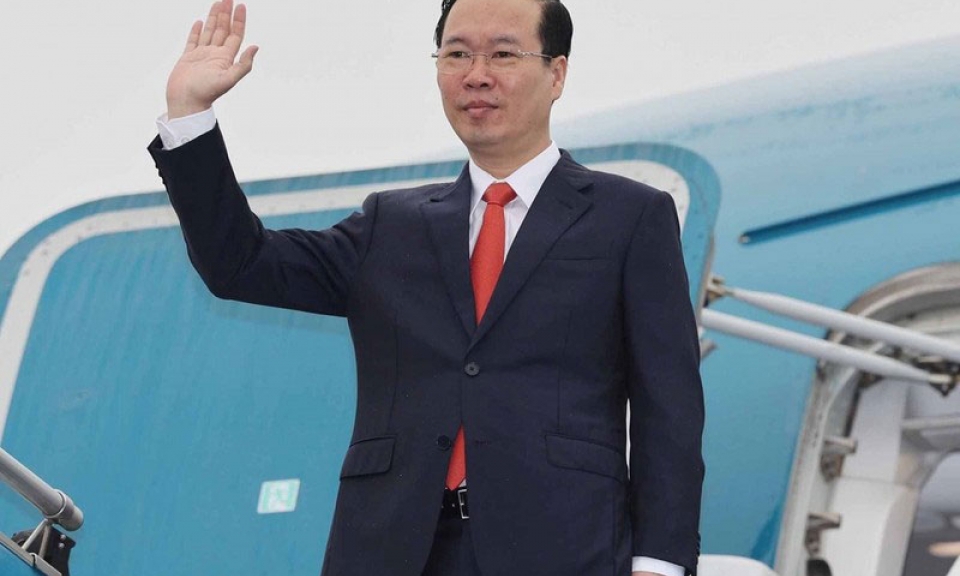 Chủ tịch nước Võ Văn Thưởng lên đường tham dự Lễ đăng quang của Nhà vua Anh Charles III