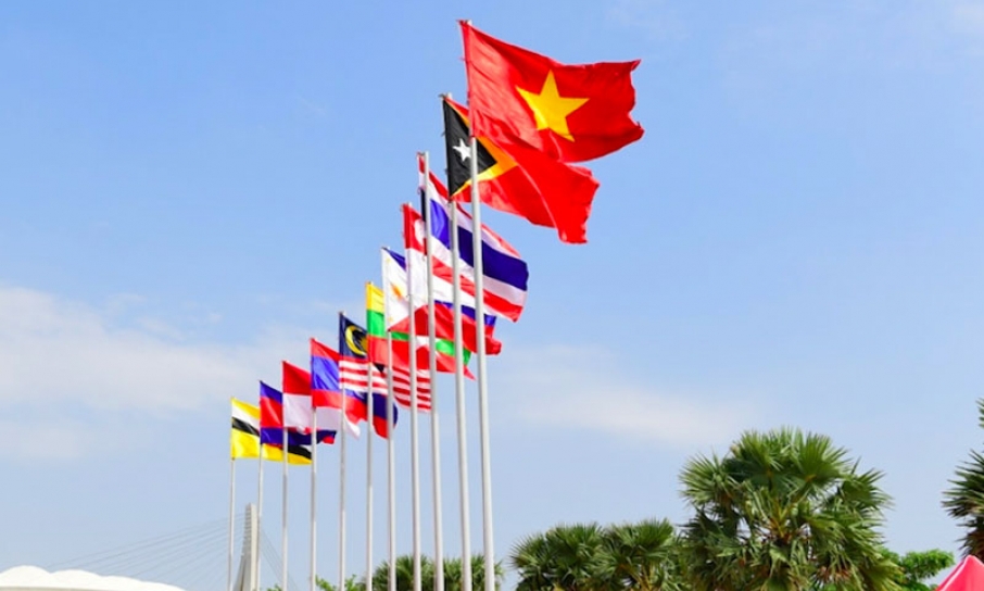 Quốc kỳ Việt Nam tung bay tại SEA Games 32