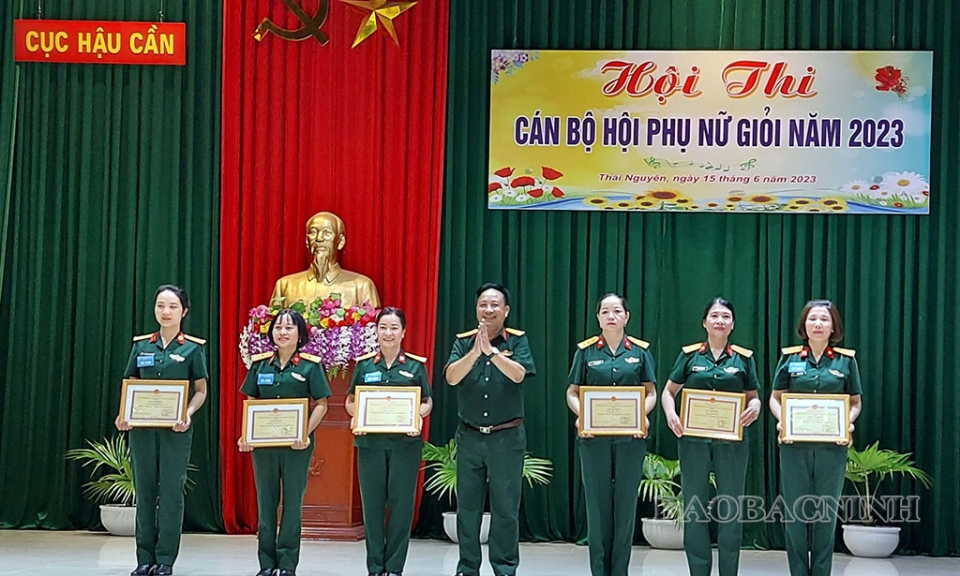 Bệnh viện Quân y 110 đạt giải Nhất Hội thi cán bộ Hội Phụ nữ giỏi Cục Hậu cần Quân khu 1 năm 2023