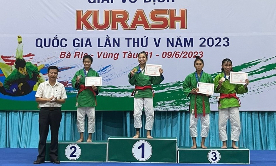 Bắc Ninh giành 6 huy chương tại giải vô địch Kurash Quốc gia lần V