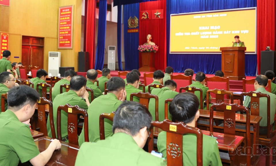 Khai mạc kiểm tra chất lượng Cảnh sát khu vực năm 2023