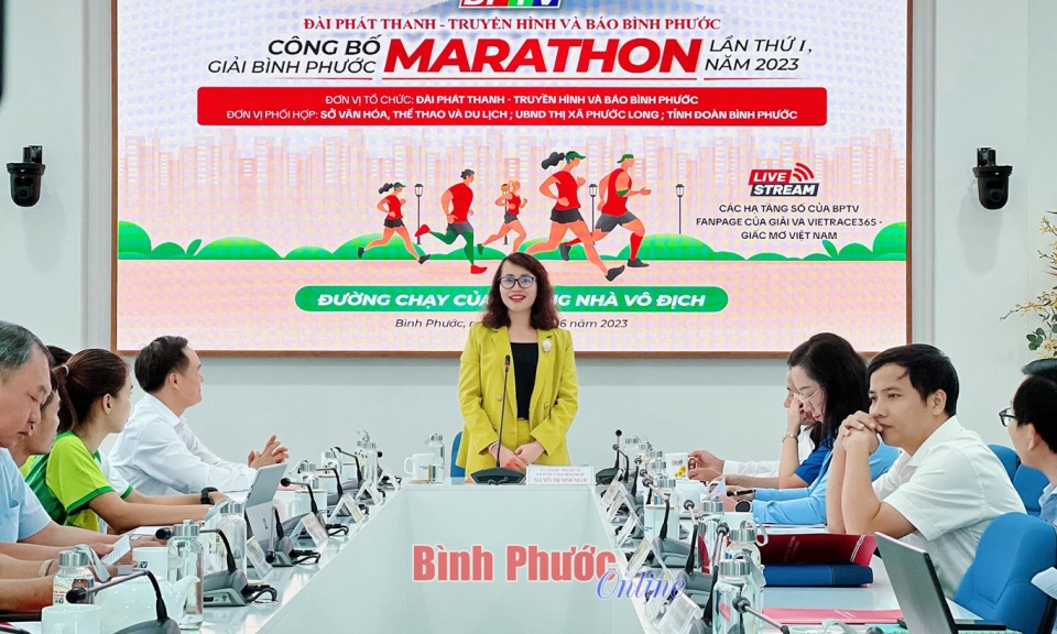 BPTV công bố giải Bình Phước marathon lần thứ I, năm 2023