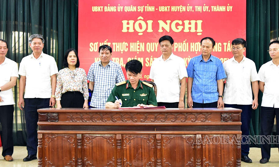Sơ kết thực hiện quy chế phối hợp công tác kiểm tra, giám sát