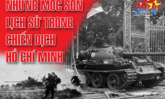 Những mốc son lịch sử trong chiến dịch Hồ Chí Minh