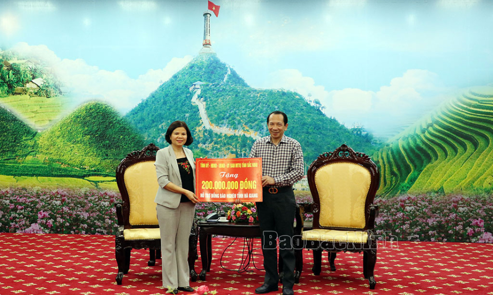 Đoàn công tác tỉnh Bắc Ninh thăm và làm việc tại tỉnh Hà Giang