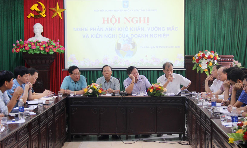 Hiệp hội Doanh nghiệp nhỏ và vừa tỉnh tiếp thu kiến nghị của hội viên huyện Tiên Du, Yên Phong và thành phố Từ Sơn