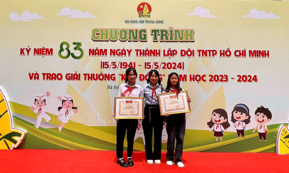Bắc Ninh có 2 học sinh vinh dự nhận giải thưởng Kim Đồng