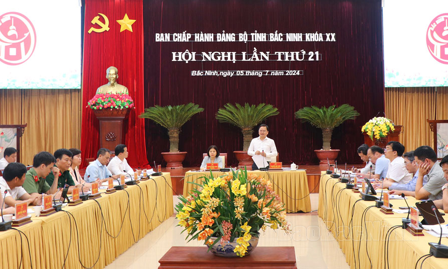 Hội nghị Ban Chấp hành Đảng bộ tỉnh lần thứ 21