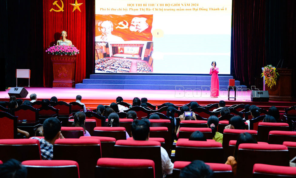 Khai mạc Hội thi Bí thư Chi bộ giỏi thị xã Thuận Thành năm 2024