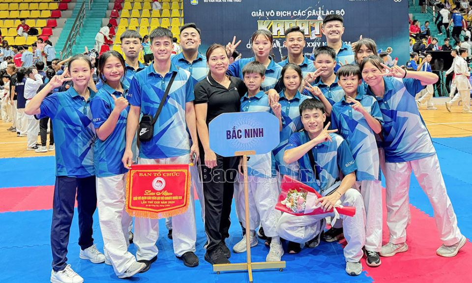 Bắc Ninh giành 2 Huy chương Vàng tại Giải vô địch các Câu lạc bộ Karate Quốc gia năm 2024