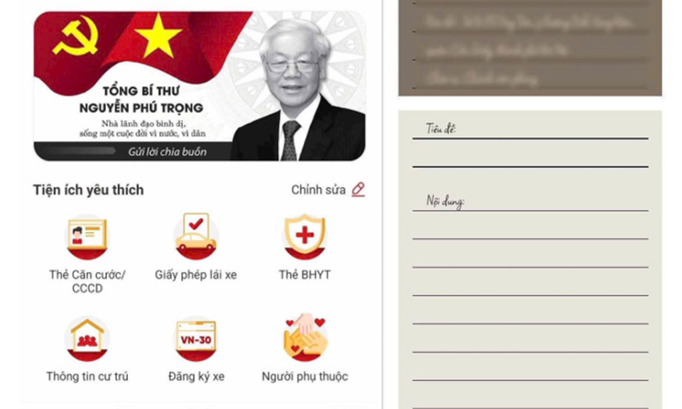 5.785 người dân Bắc Ninh gửi lời chia buồn, tưởng nhớ Tổng Bí thư Nguyễn Phú Trọng trên Sổ tang điện tử VNeID
