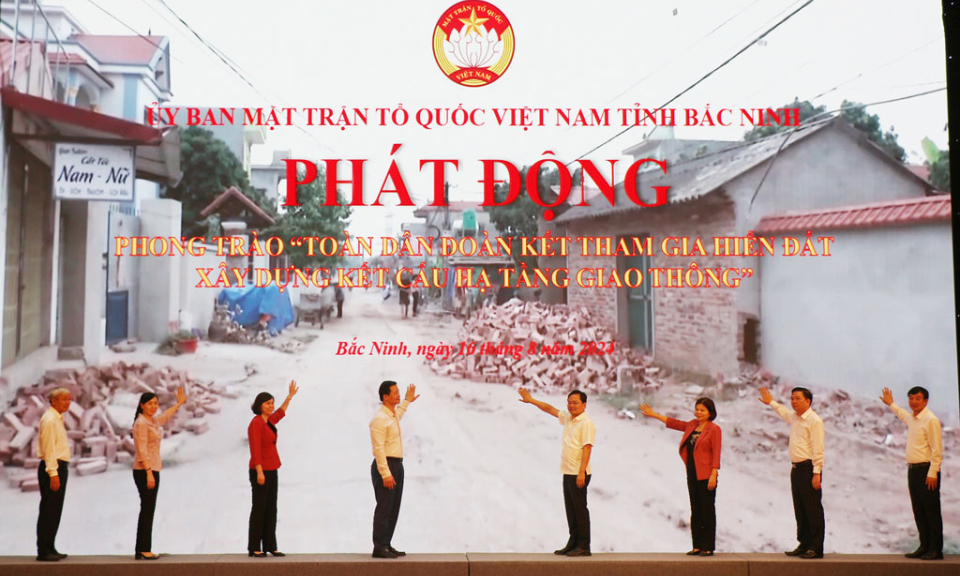 Phát động phong trào “Toàn dân đoàn kết tham gia hiến đất xây dựng kết cấu hạ tầng giao thông”