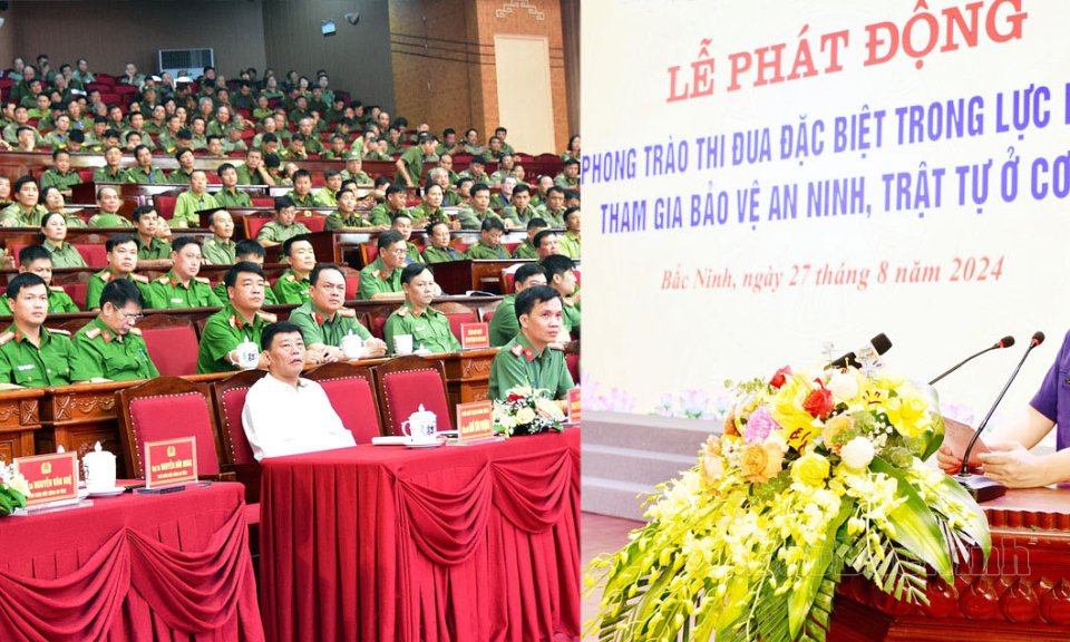 Phát động phong trào thi đua đặc biệt trong lực lượng tham gia bảo vệ an ninh trật tự ở cơ sở