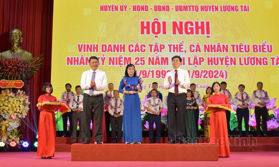 Huyện Lương Tài vinh danh 50 tập thể, cá nhân tiêu biểu nhân dịp kỷ niệm 25 năm tái lập huyện