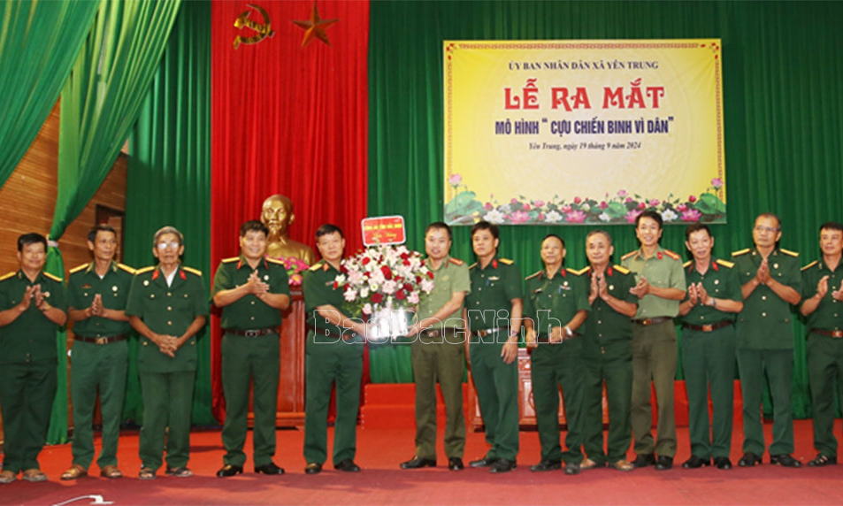 Xã Yên Trung ra mắt mô hình “Cựu chiến binh vì dân”