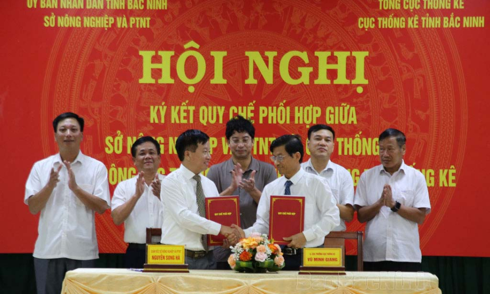 Sở Nông nghiệp và Phát triển nông thôn- Cục Thống kê ký kết quy chế phối hợp