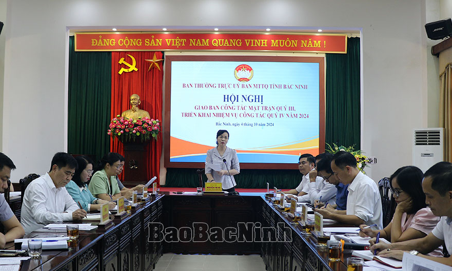 Giao ban công tác Mặt trận quý III