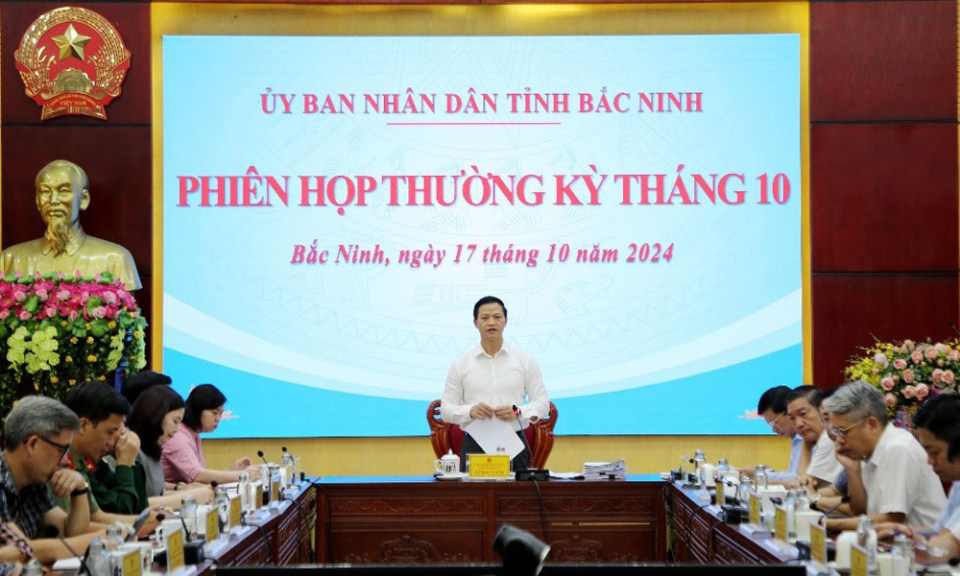 UBND tỉnh họp phiên thường kỳ tháng 10-2024