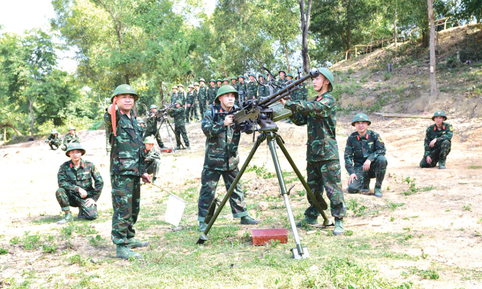 Tăng khả năng sẵn sàng chiến đấu  khu vực phòng thủ tỉnh