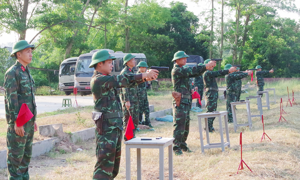 Bộ CHQS tỉnh kiểm tra kết thúc huấn luyện năm 2024