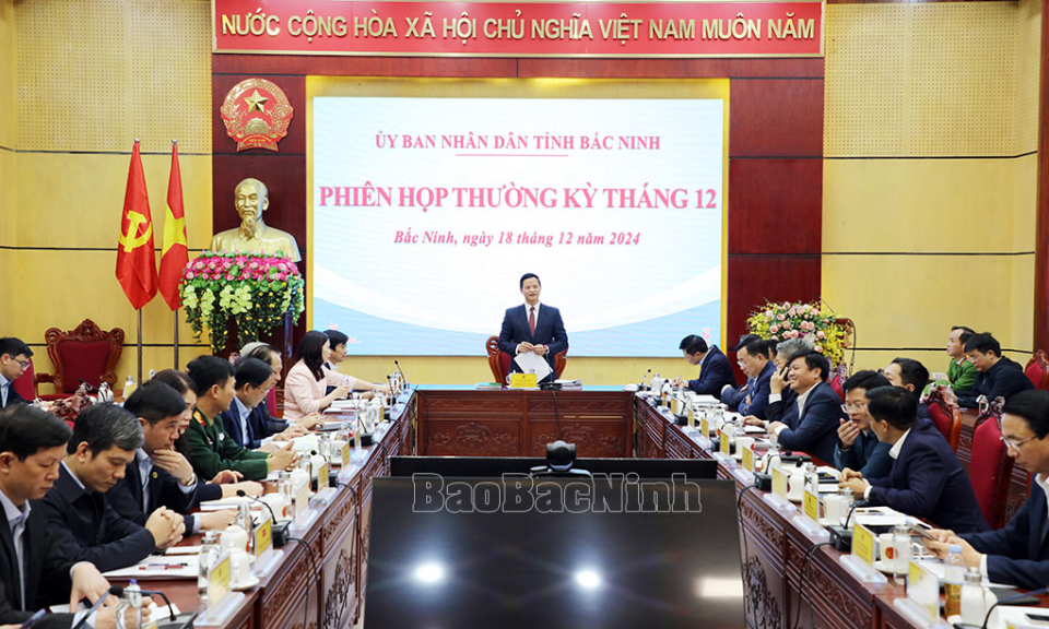 UBND tỉnh họp thường kỳ tháng 12-2024