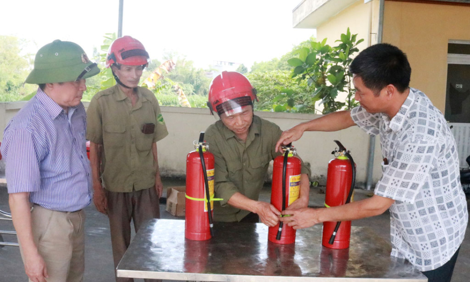 Thành lập 25 tổ cựu chiến binh phòng cháy, chữa cháy, cứu hộ, cứu nạn