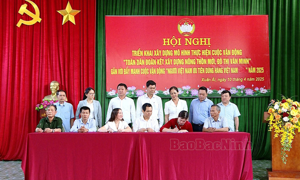 Mô hình điểm “Người Việt Nam ưu tiên dùng hàng Việt Nam” khu phố Xuân Ái