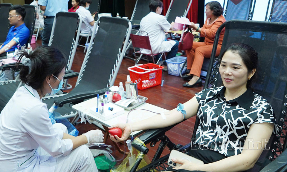 Thị xã Quế Võ tổ chức ngày hội hiến máu tình nguyện năm 2025