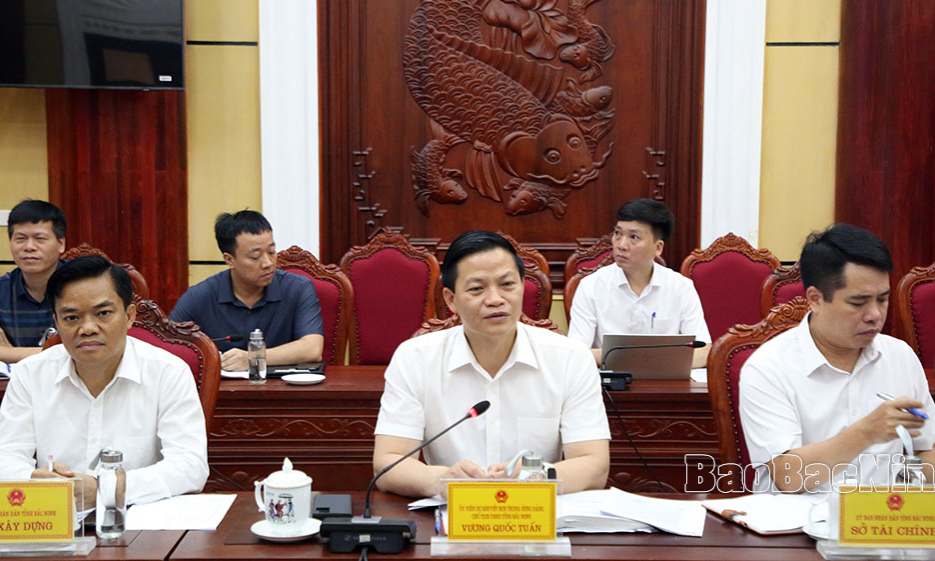Chủ tịch UBND tỉnh Vương Quốc Tuấn làm việc với các Trường Đại học triển khai dự án đầu tư xây dựng cơ sở tại Bắc Ninh