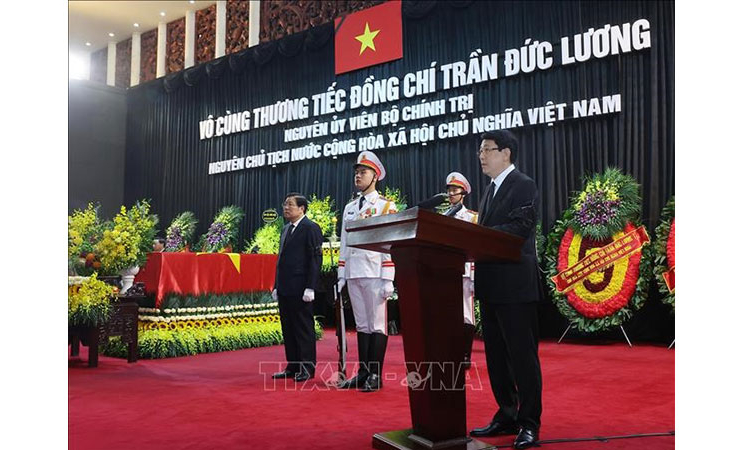 Lời điếu tại lễ truy điệu nguyên Chủ tịch nước Trần Đức Lương