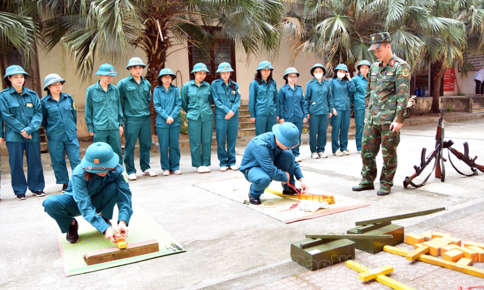 Mùa huấn luyện dân quân tự vệ  nghiêm túc, chất lượng