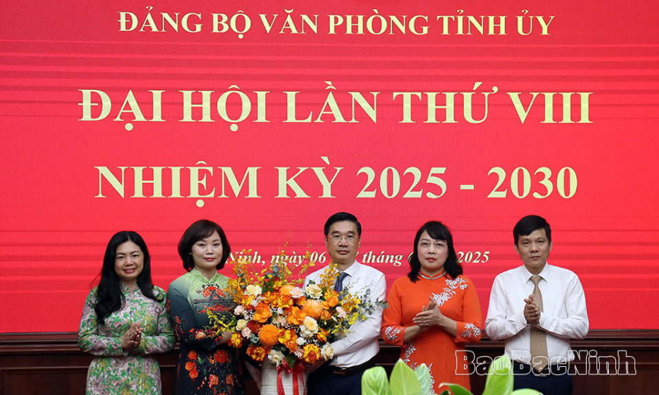 Đại hội Đảng bộ Văn phòng Tỉnh ủy lần thứ VIII, nhiệm kỳ 2025 - 2030