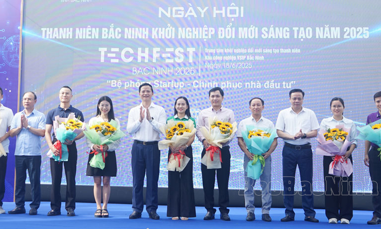 Chủ tịch UBND tỉnh Vương Quốc Tuấn dự Ngày Hội Thanh niên Bắc Ninh khởi nghiệp đổi mới sáng tạo năm 2025