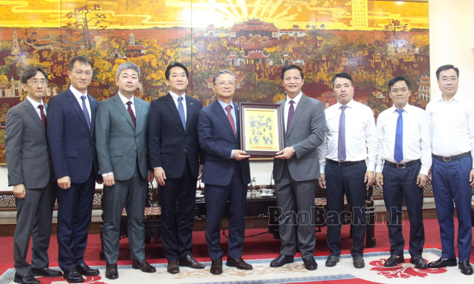 Chủ tịch UBND tỉnh Vương Quốc Tuấn làm việc với Tổng Công ty Nhà đất Hàn Quốc