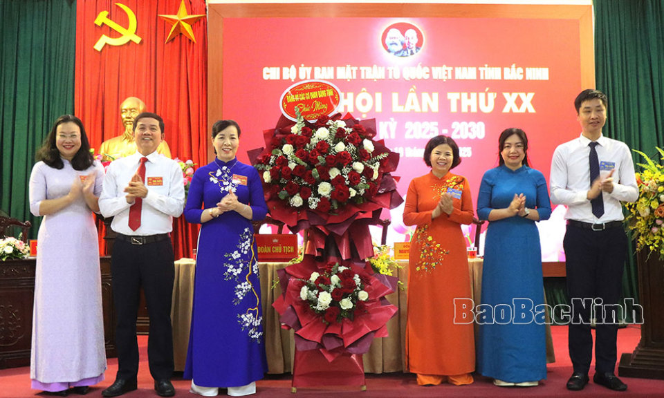 Chi bộ Ủy ban MTTQ tỉnh Đại hội lần thứ XX
