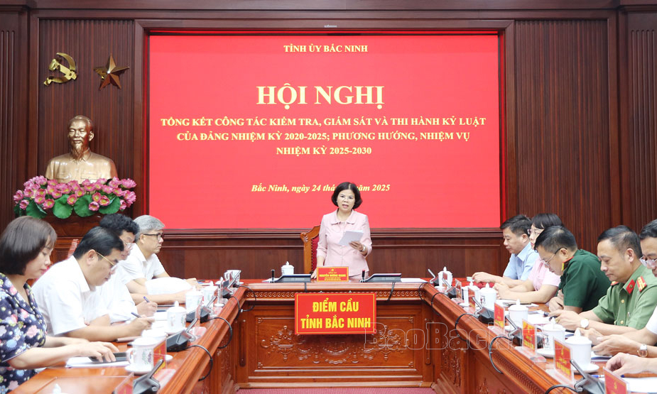 Tổng kết công tác kiểm tra, giám sát và thi hành kỷ luật Đảng, nhiệm kỳ 2020-2025
