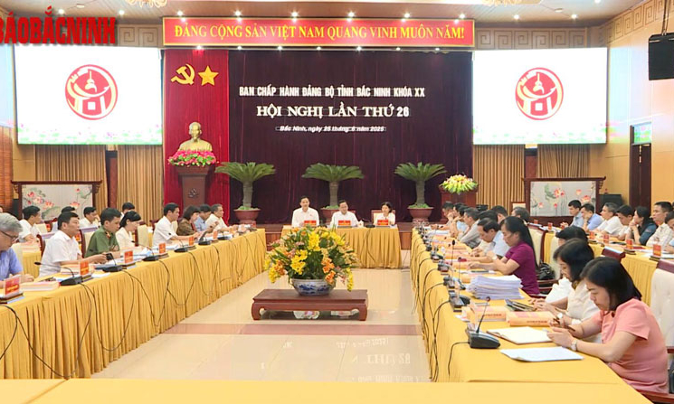 Hội nghị lần thứ 26 Ban Chấp hành Đảng bộ tỉnh khóa XX