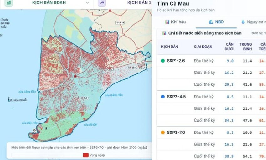 3 kịch bản biến đổi kh&iacute; hậu mới nhất cho Việt Nam