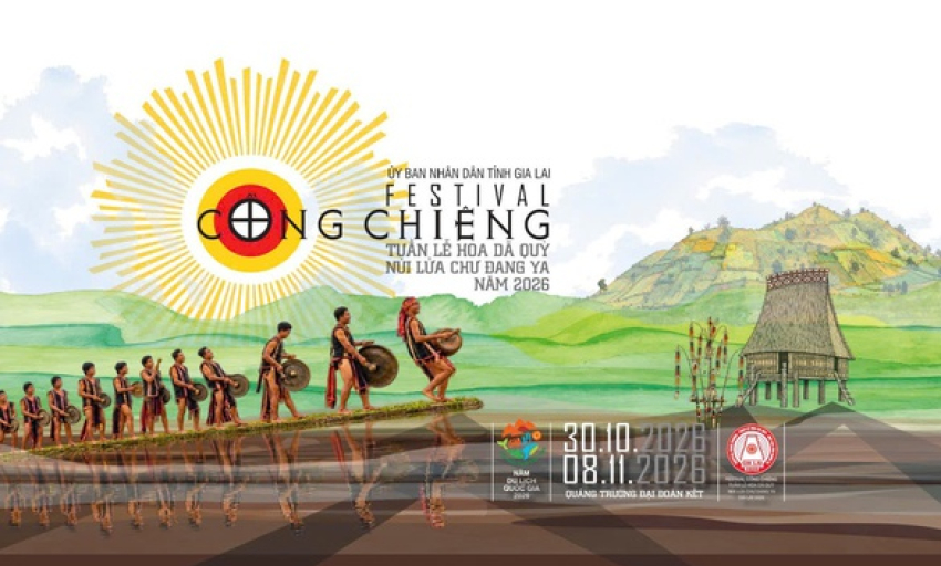 Đến Gia Lai h&ograve;a nhịp cồng chi&ecirc;ng, kh&aacute;m ph&aacute; sắc v&agrave;ng Chư Đang Ya