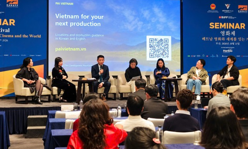 H&agrave; Nội quảng b&aacute; tiềm năng điện ảnh v&agrave; du lịch tại Li&ecirc;n hoan phim Quốc tế Busan 2026