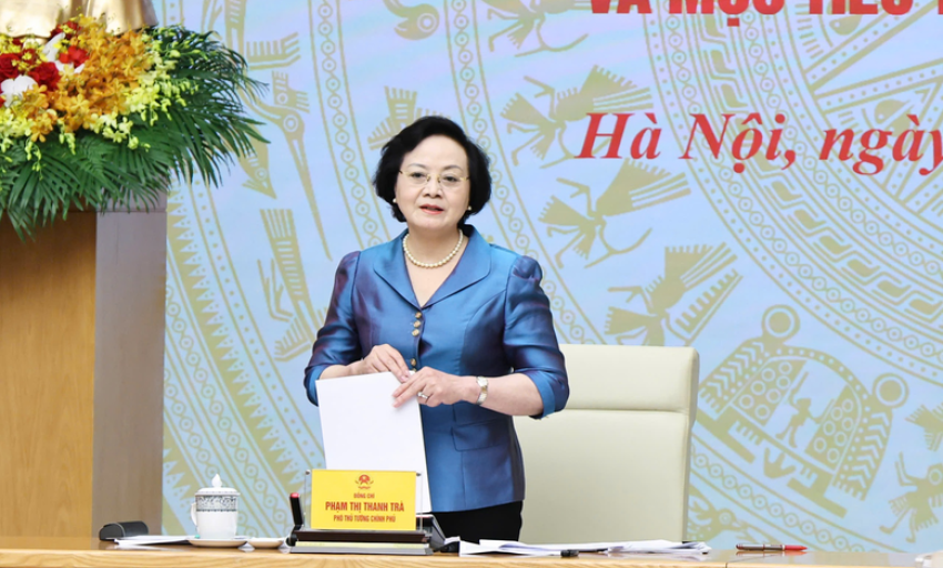 Ph&oacute; Thủ tướng Phạm Thị Thanh Tr&agrave;: Ki&ecirc;n định mục ti&ecirc;u tăng trưởng hai con số, khẩn trương ho&agrave;n thiện vị tr&iacute; việc l&agrave;m